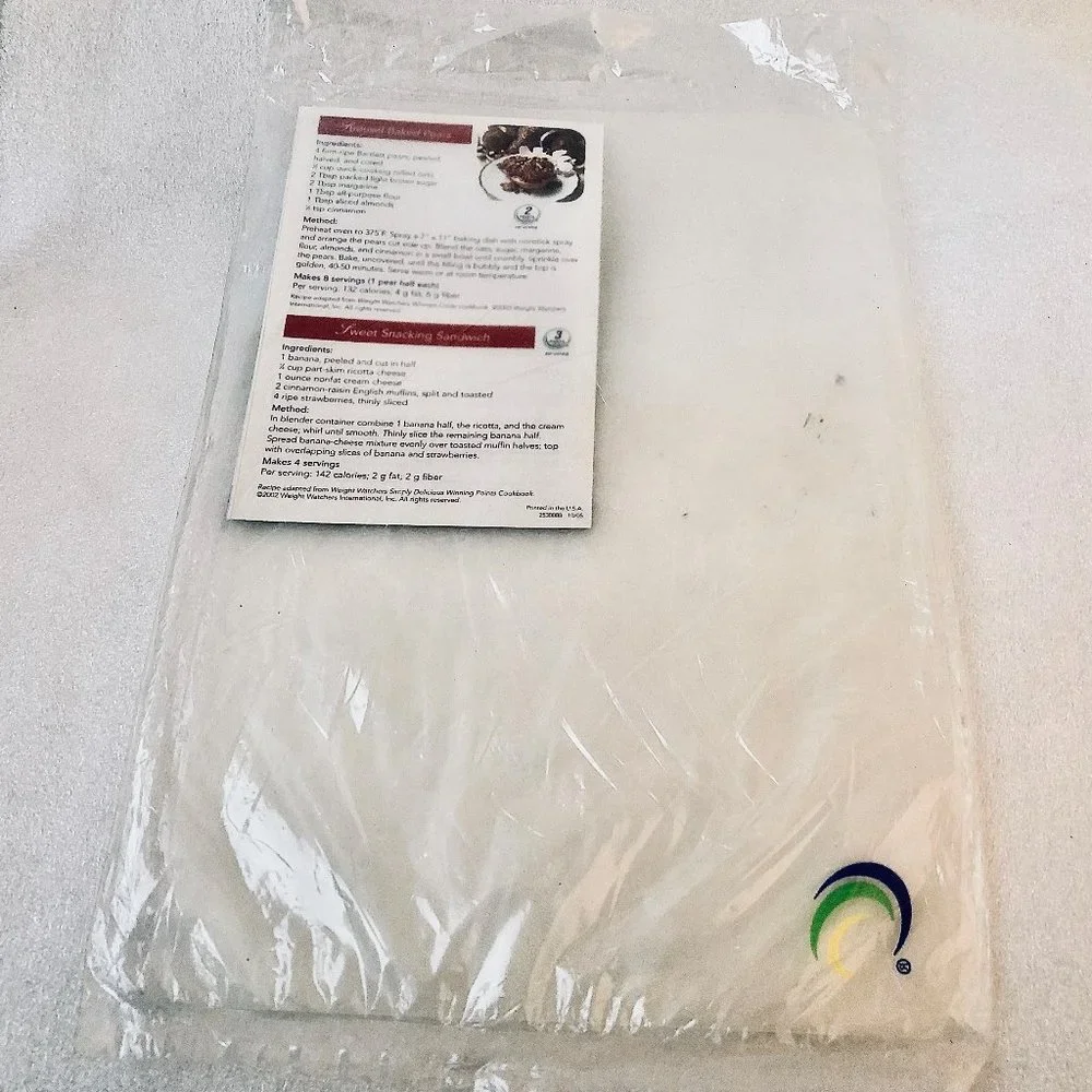 Weight Watchers Plastic Cutting SHEETS Board Kithen Chopping Lot of 3 New